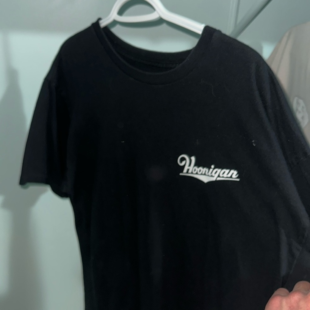 Hoonigan official black short sleeve tee shirt large